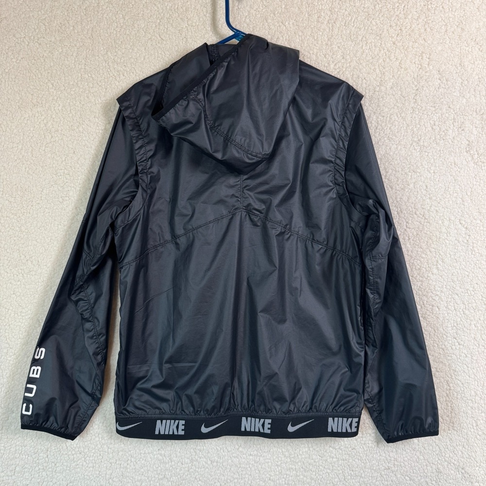 Nike Men's S Black Chicago Cubs MLB Night Game Performance Half Zip Windbreaker - Picture 3 of 8